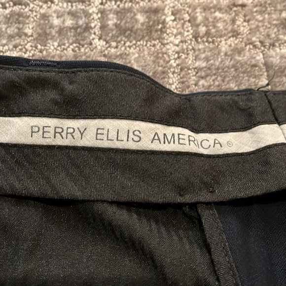Perry Ellis America Mens Navy Dress Pants 30 X 30 - Picture 6 of 8